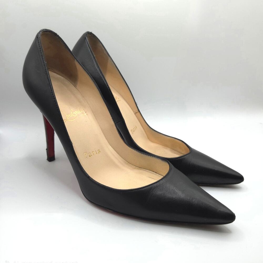 Christian Louboutin Black Leather Pumps, EU 35.5 (US 5.5)